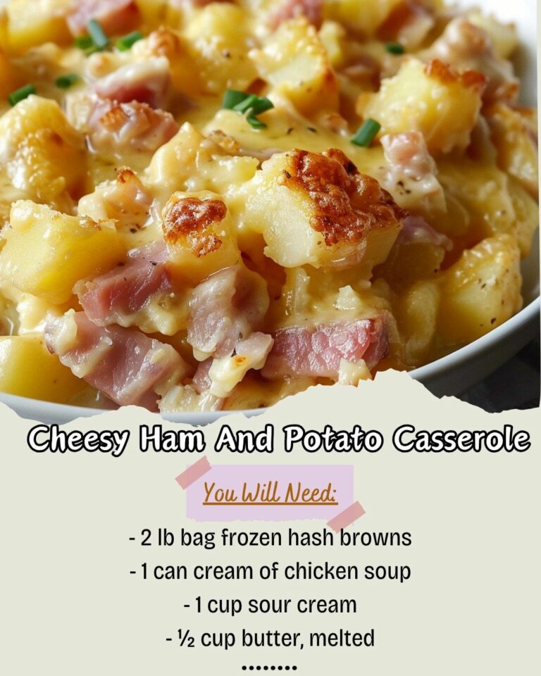 👉CheesyHam and Potato Casserole