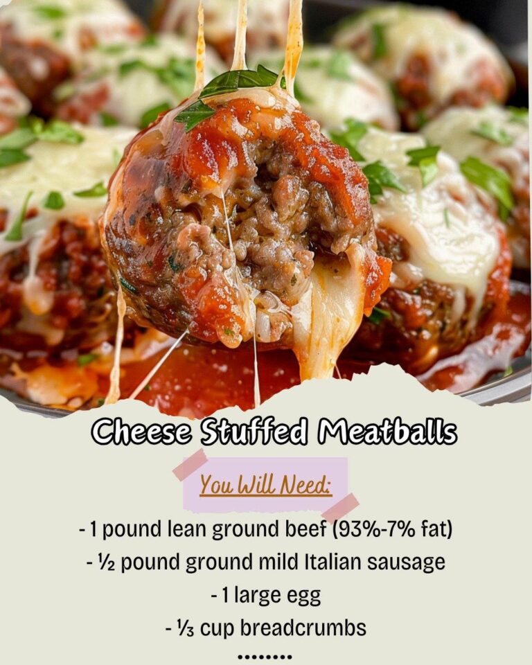 Cheese Stuffed Meatballs