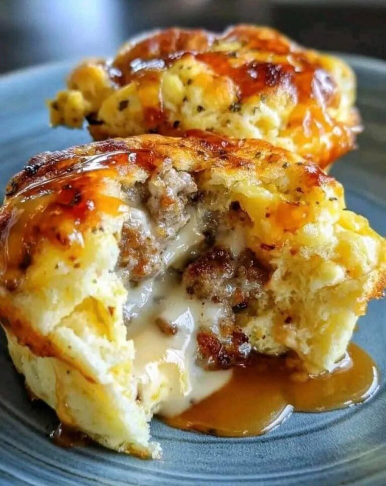 Cheesy Sausage Biscuit Bombs