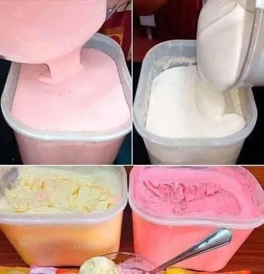 No-churn ice cream made with 4 simple ingredients, served in a bowl.