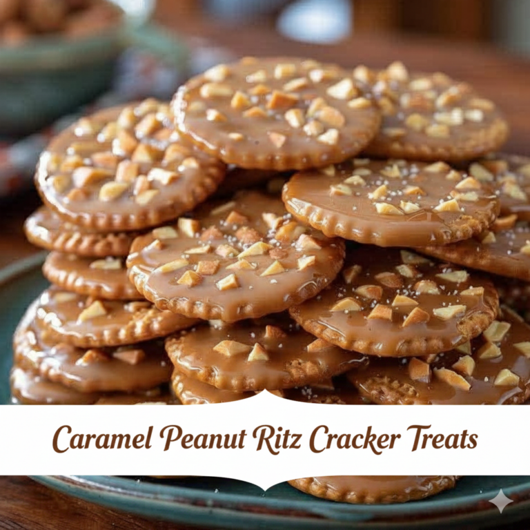 Caramel Peanut Ritz Cracker Treats