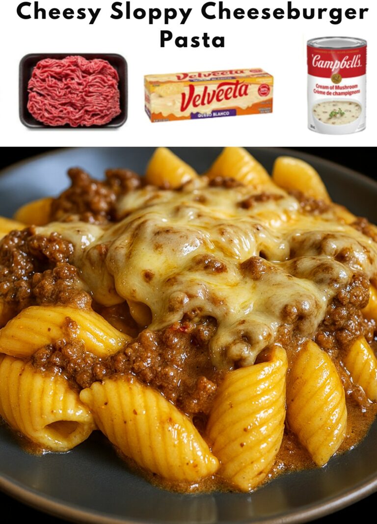 Sloppy Cheeseburger Pasta Recipe