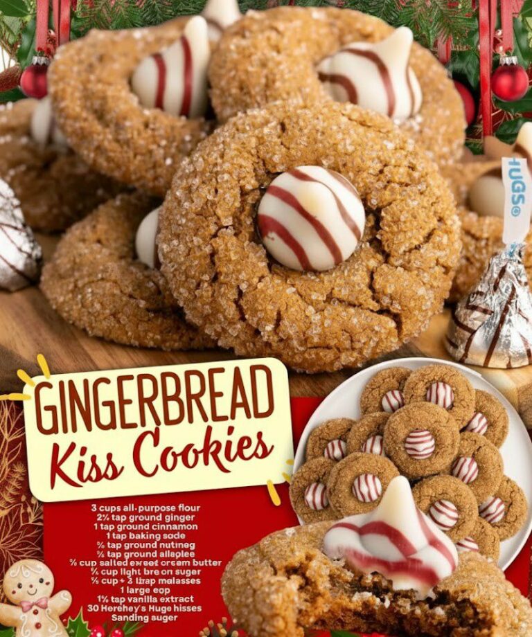 Gingerbread Kiss Cookies