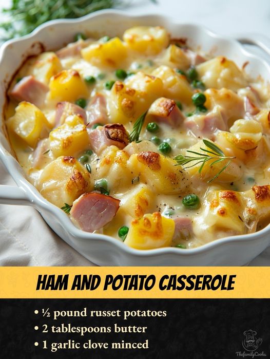 👉CheesyHam and Potato Casserole