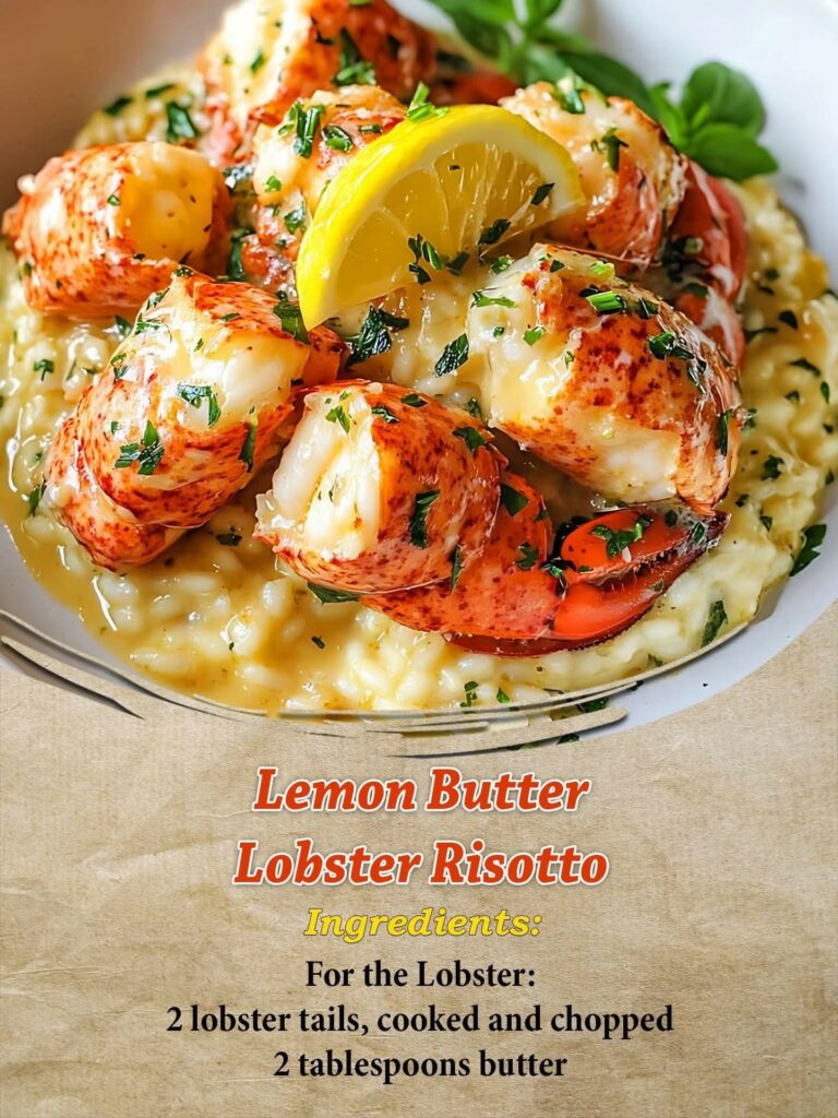 Lemon Butter Lobster Risotto