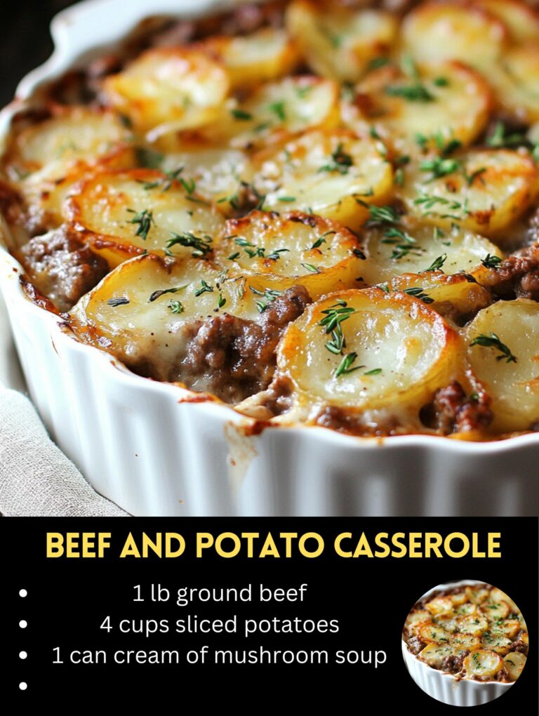 Hearty Beef and PotatoCasserole