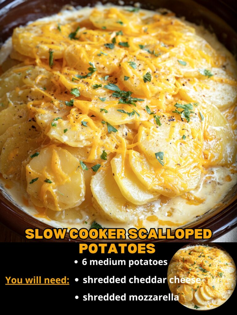 Slow Cooker Scalloped Potatoes