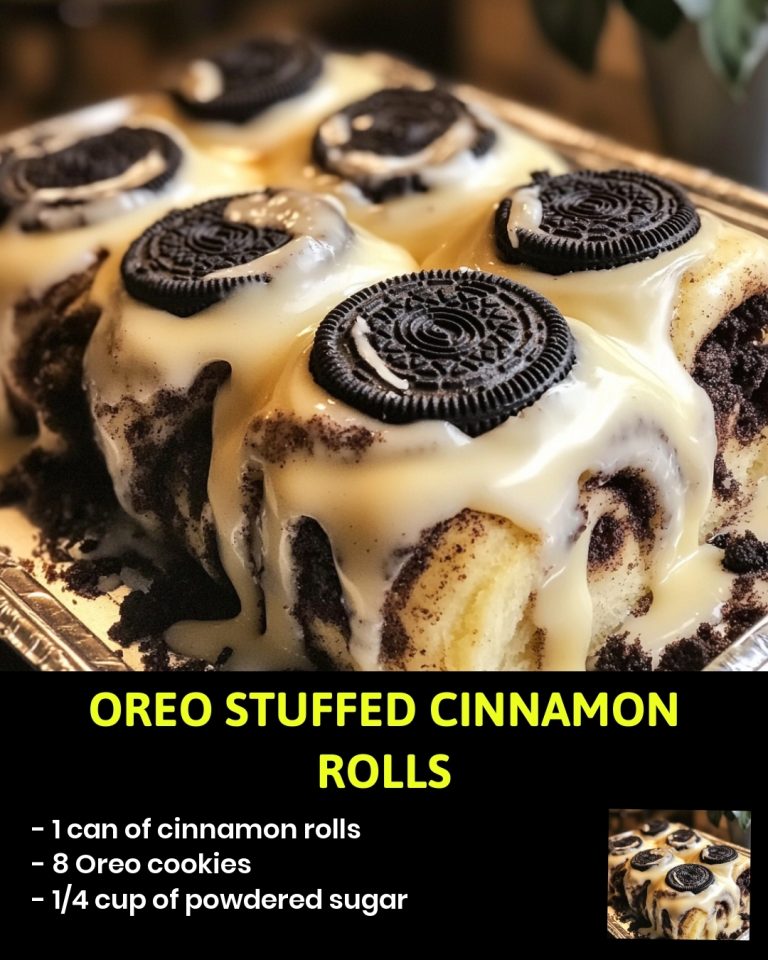 Oreo Stuffed Cinnamon Rolls