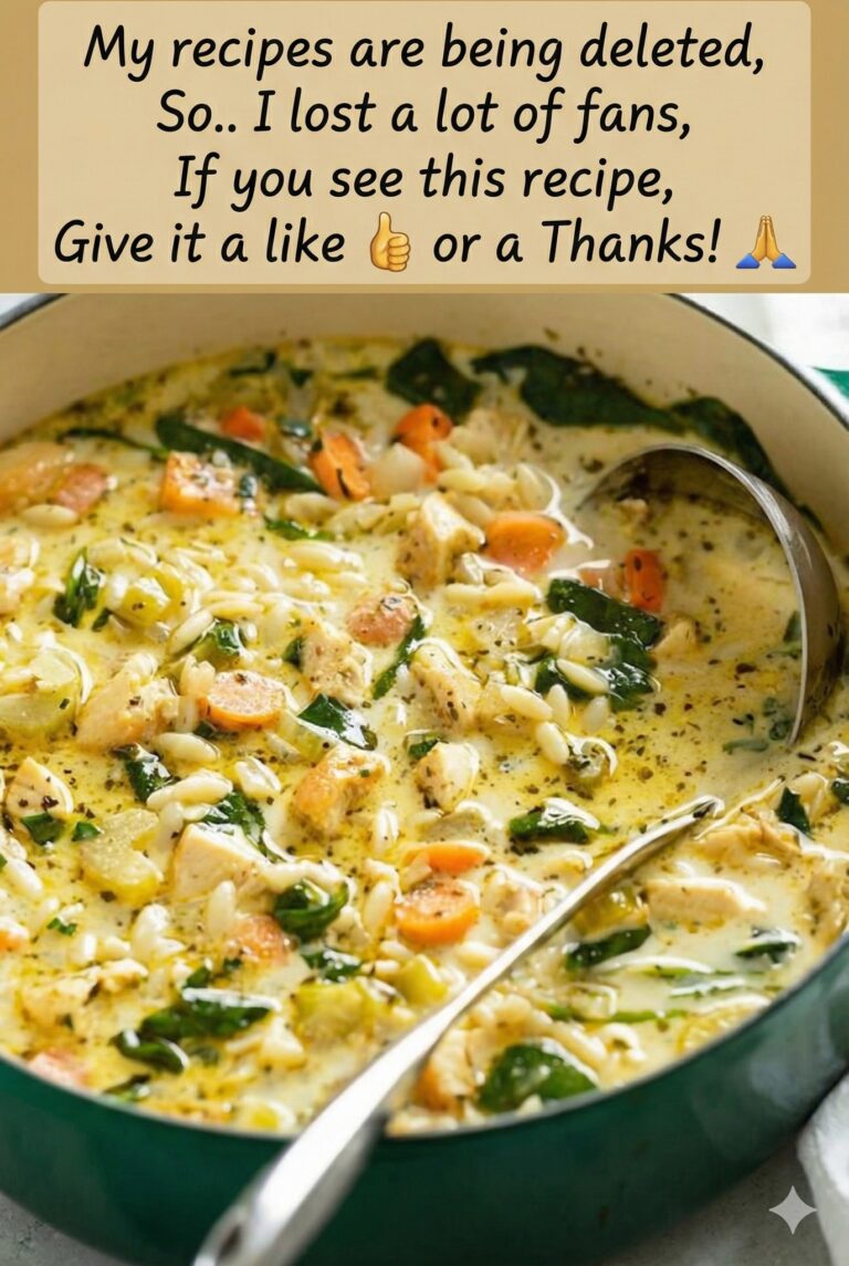 Lemon Chicken Orzo Soup