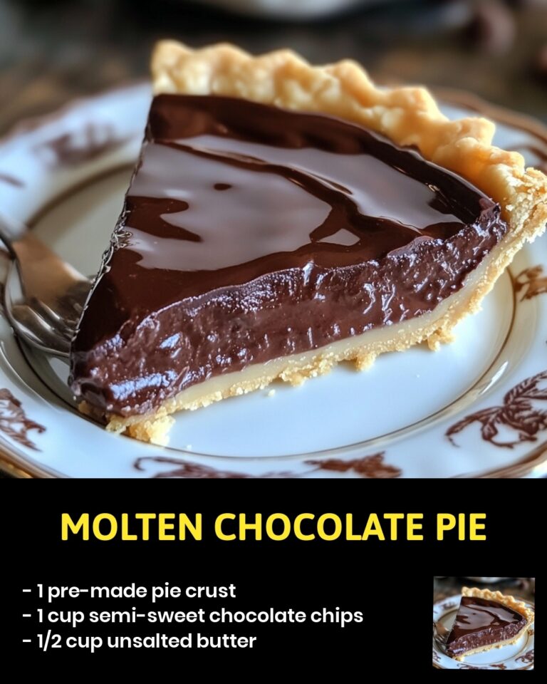 Molten Chocolate Pie Recipe