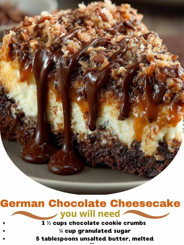 German Chocolate Cheesecake