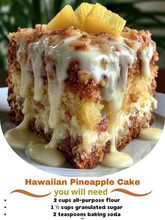 Hawaiian Carrot Pineapple Cake