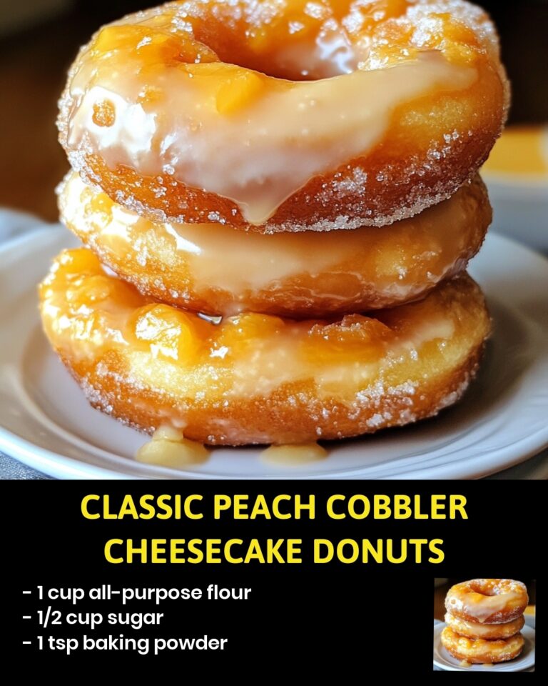 👉 Peach CobblerDonuts