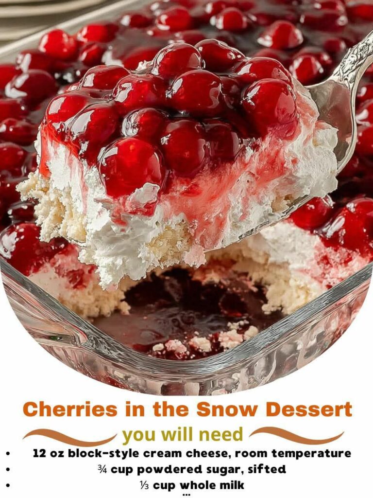 Cherries in the Snow Dessert
