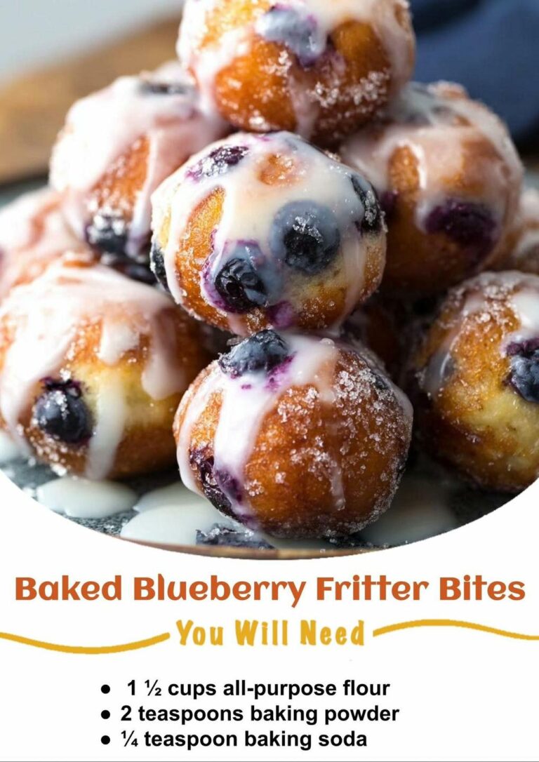 Baked Blueberry Fritter Bites