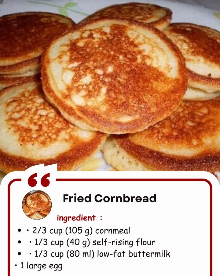 Fried Cornbread – Southern Cornmeal Hoecakes