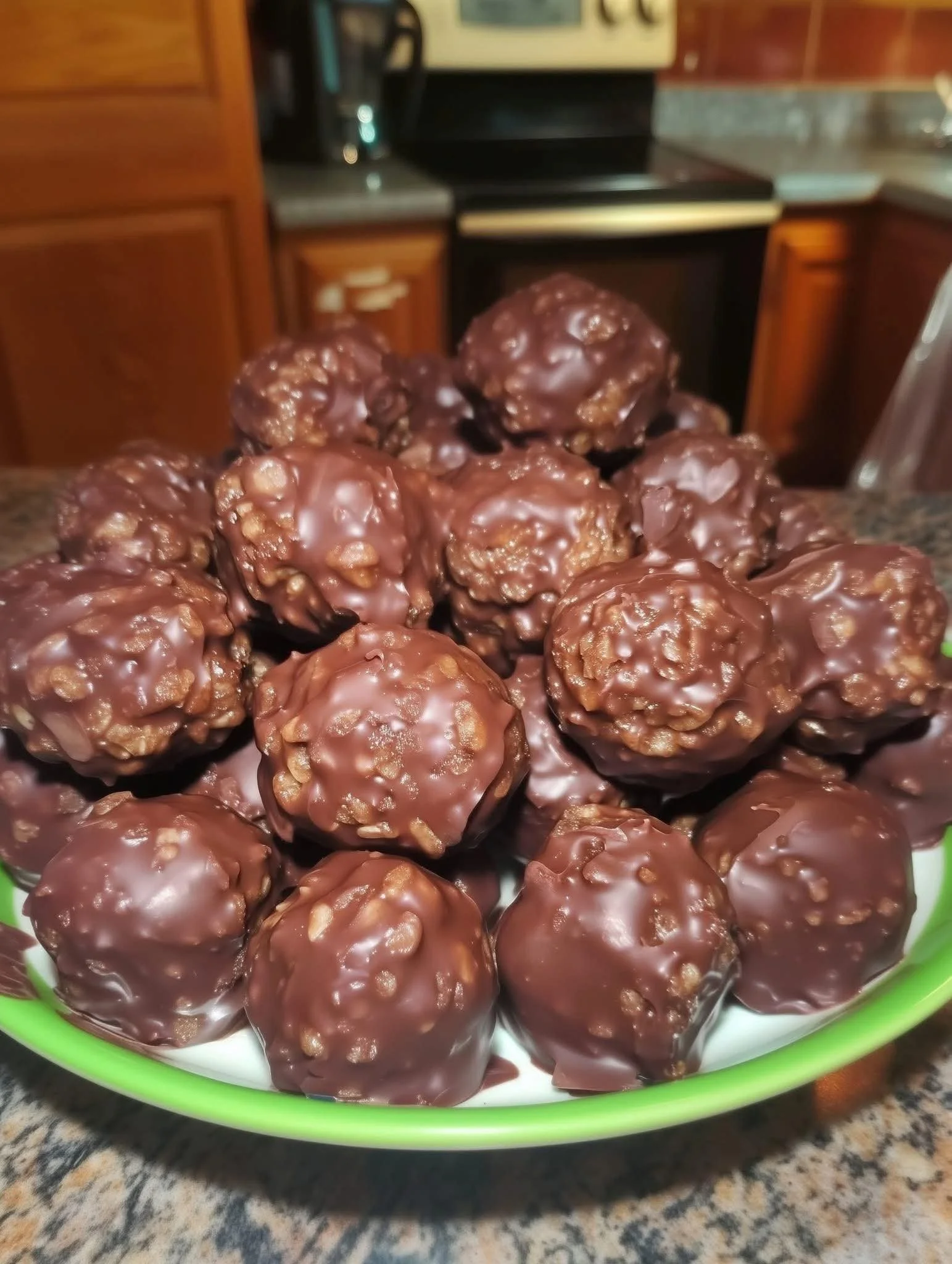 Delicious nutty chocolate fudge bites ready to enjoy