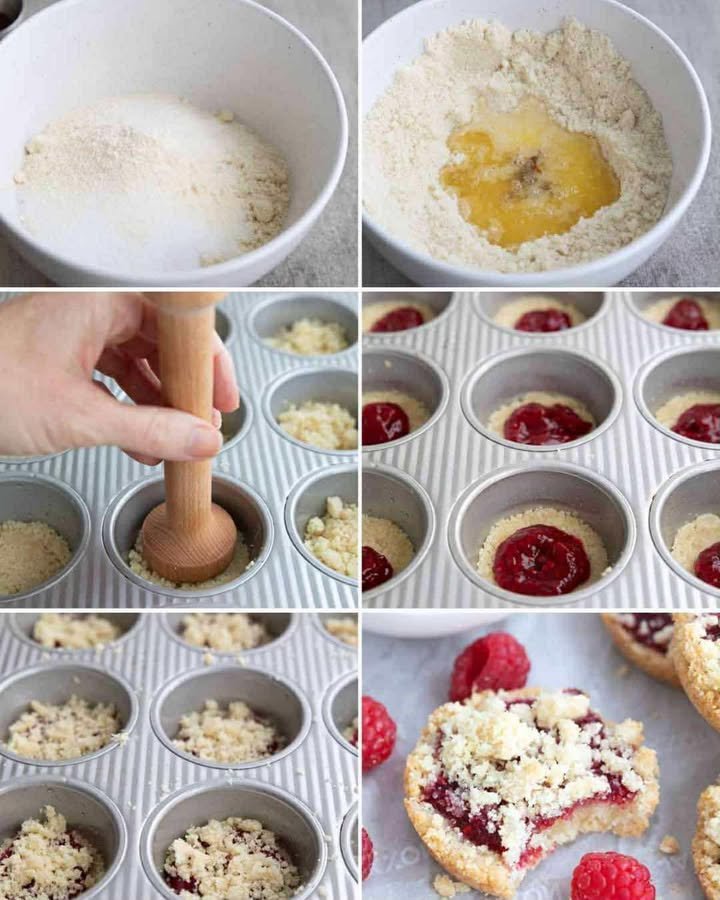 Keto Raspberry Crumble Cookies