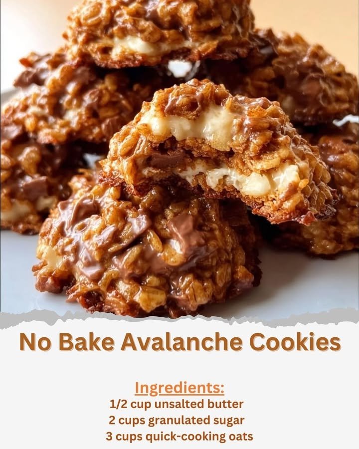 No Bake Avalanche Cookies