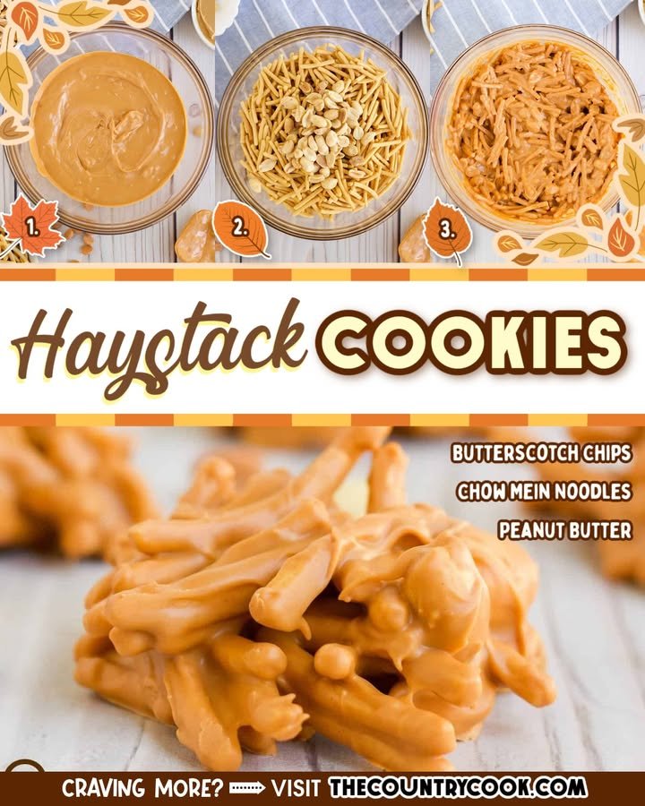 No-Bake Butterscotch Haystack Cookies
