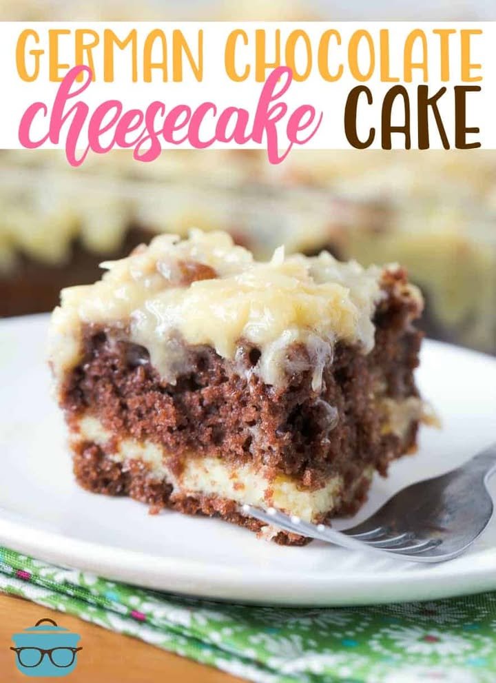 German Chocolate Cheesecake Cake