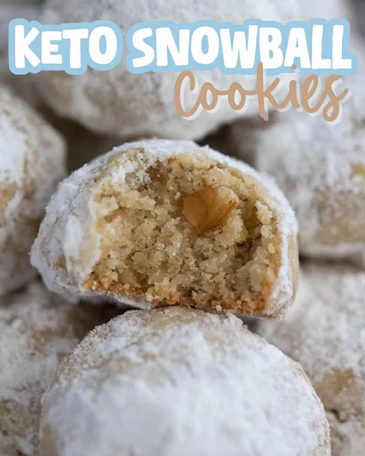 Keto Snowball Cookies - tasty low-carb treats for your keto diet