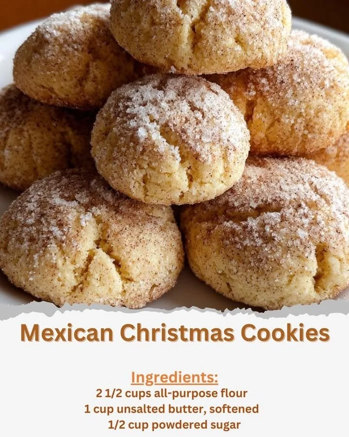 Delicious Mexican Christmas cookies decorated for the holiday season
