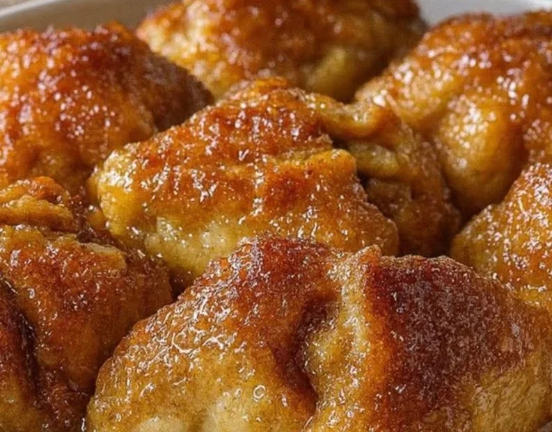 Delicious Mountain Dew apple dumplings dessert served with ice cream.