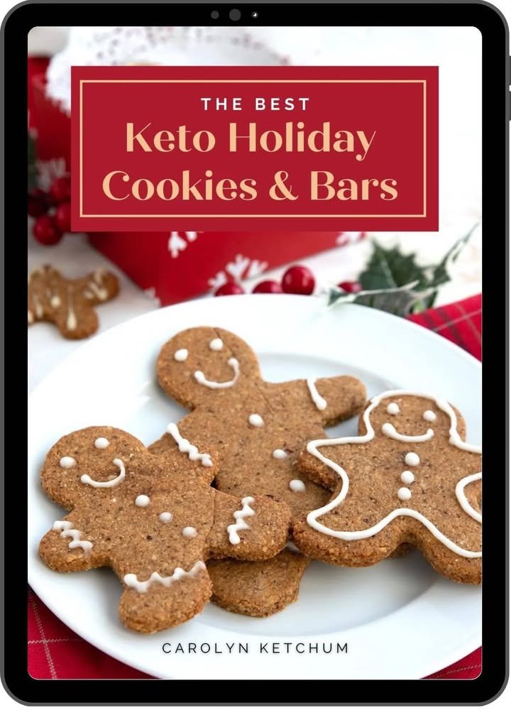 In the spirit of Black Friday, I've put my Keto Holiday Cookies e-book on sale! Only $4.49 until December 3rd.