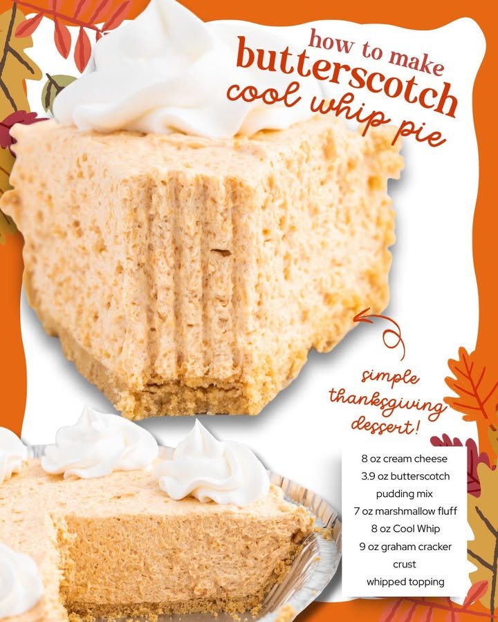 Butterscotch Cool Whip Pie